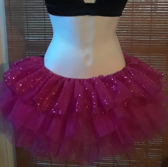 Pink Lipstck Dresses & Skirts - Pink Tutu with Sequins